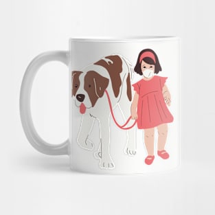 The Girl and the Dog Mug